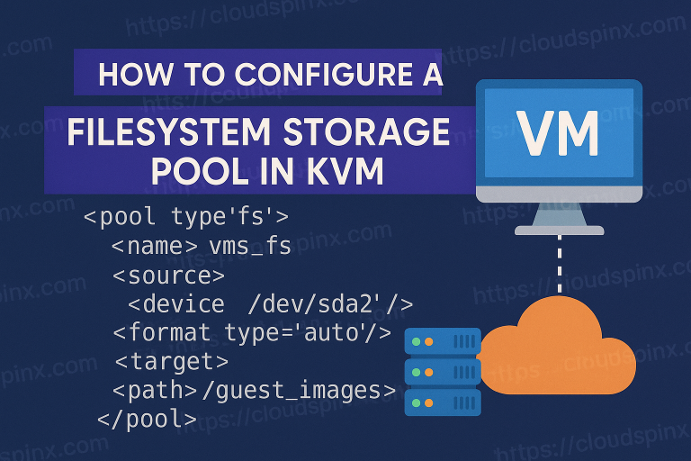 How to Configure a Filesystem Storage Pool in KVM featured
