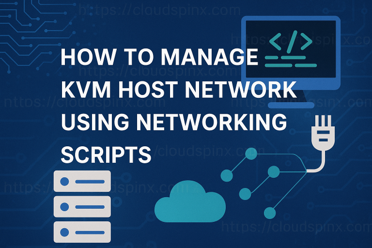 How to Manage KVM Host Network using Networking Scripts featured
