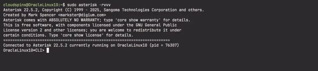 Install Asterisk 22 LTS on Oracle Linux 10 AlmaLinux 10 Rocky Linux 10 11