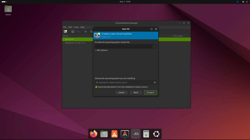 vm management using virt manager 06