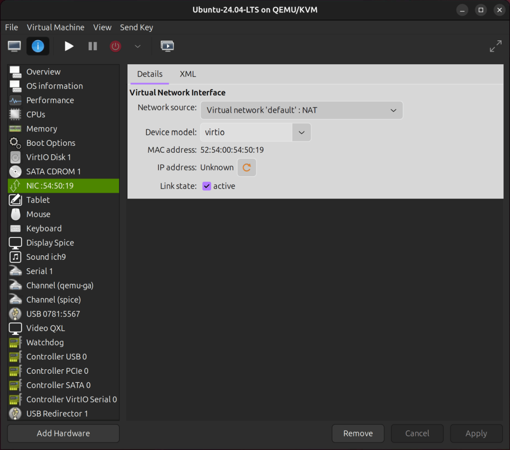 vm management using virt manager 36