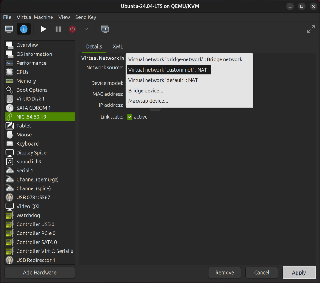 vm management using virt manager 37