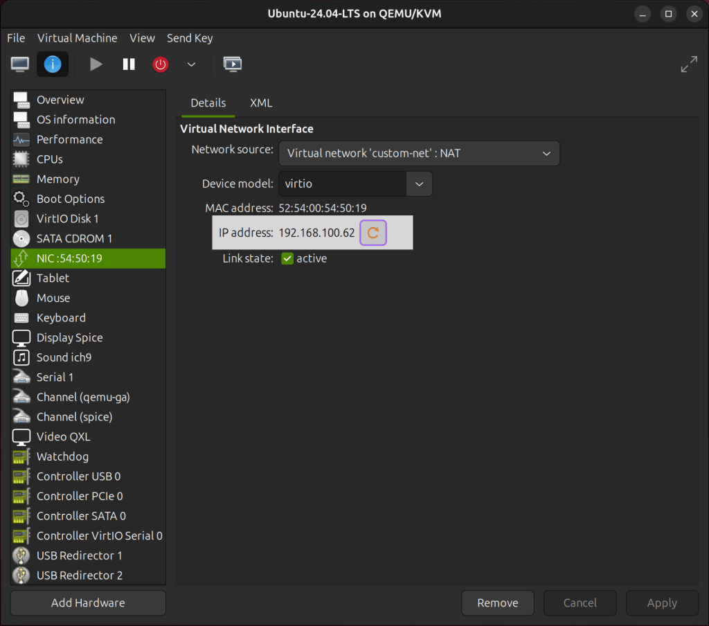 vm management using virt manager 38