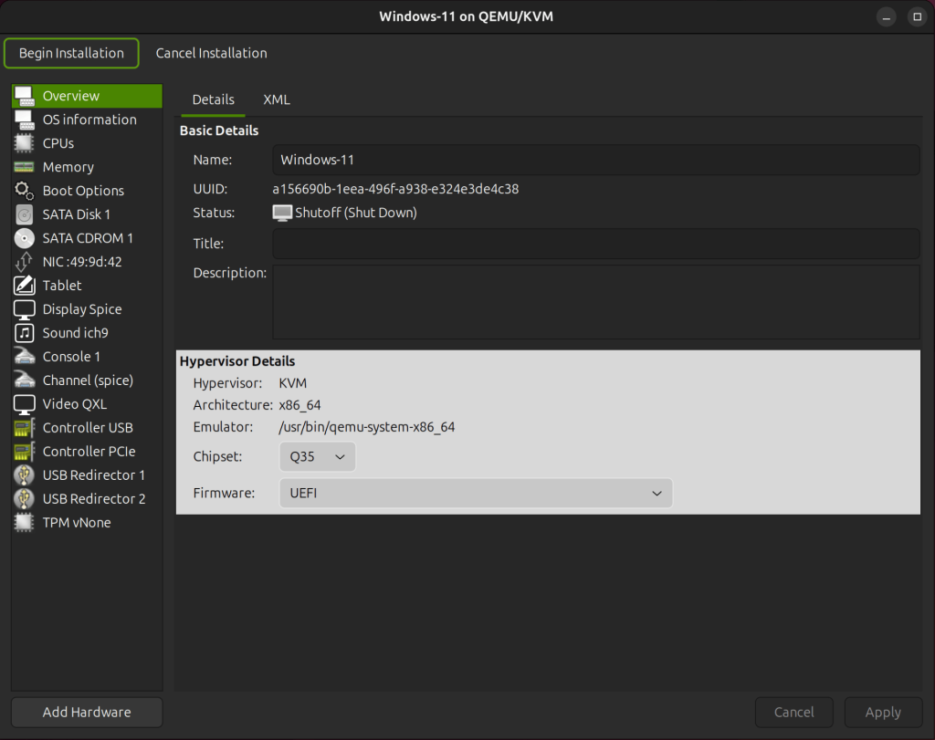 vm management using virt manager 47