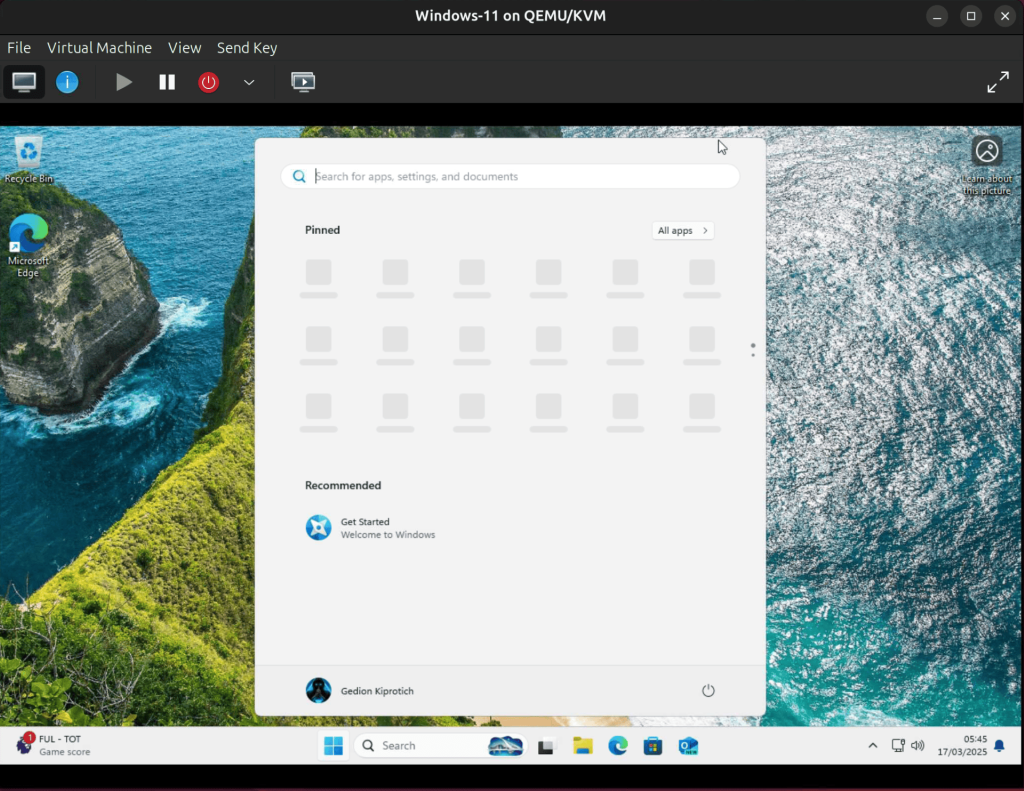 vm management using virt manager 72