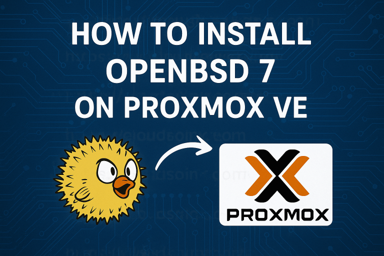 How to Install OpenBSD 7 on Proxmox VE featured