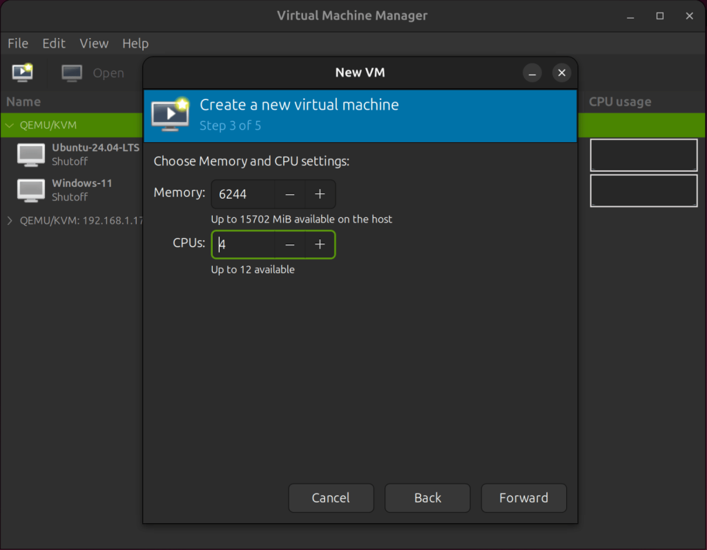 vm management using virt manager 80