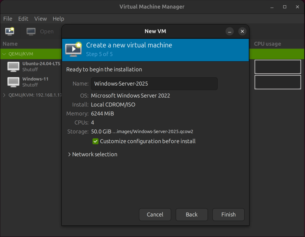 vm management using virt manager 82