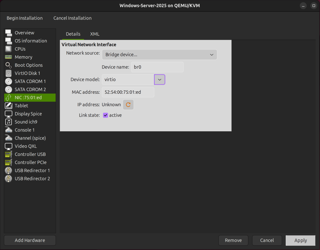 vm management using virt manager 85