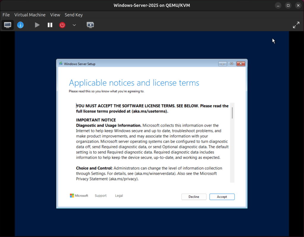 vm management using virt manager 90