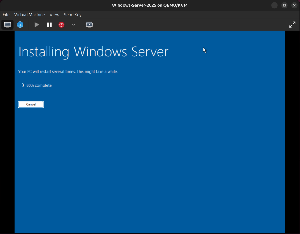 vm management using virt manager 99
