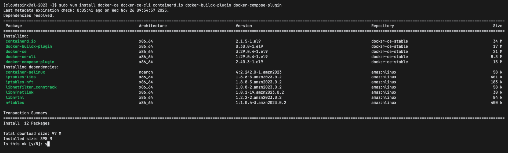How To Install Docker CE on Amazon Linux 2023 2 How To Install Docker CE on Amazon Linux 2023 02 scaled 1