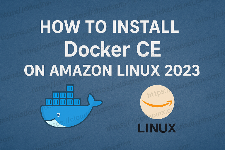 How To Install Docker CE on Amazon Linux 2023 featured
