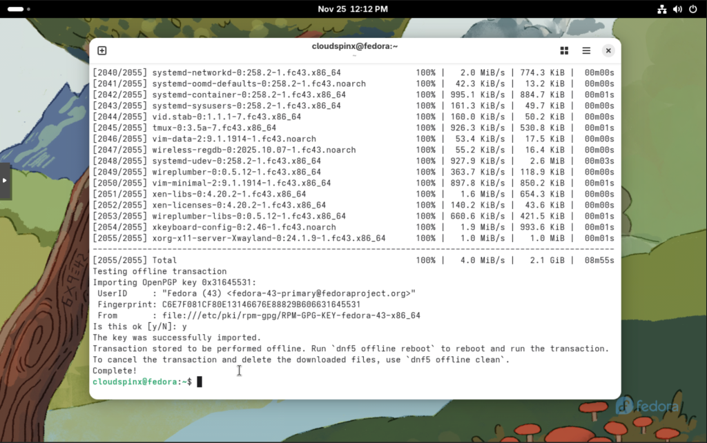 How to Upgrade to Fedora 43 from Fedora 42 04