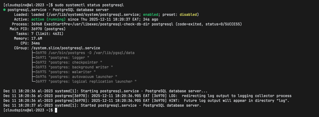 How To Install PostgreSQL 17 on Amazon Linux 02