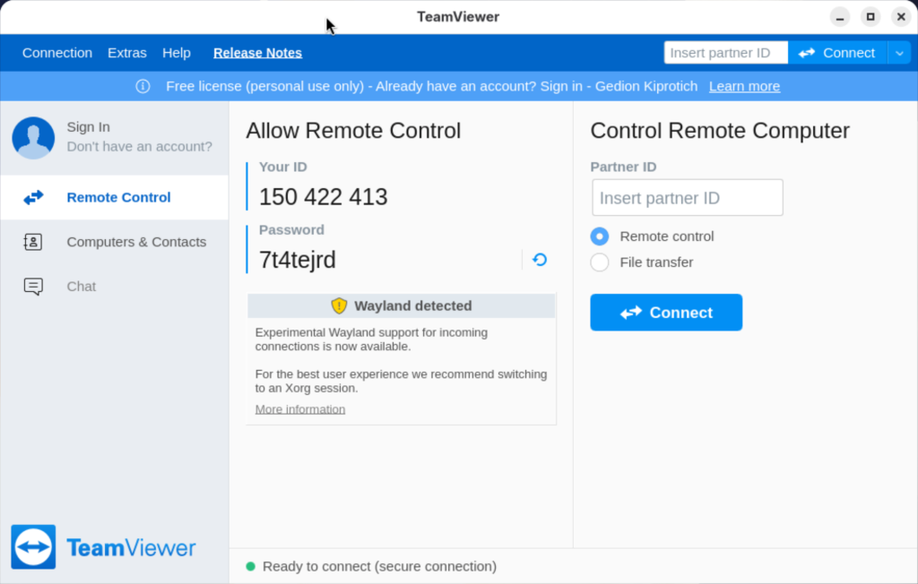 How To Install TeamViewer on Fedora 43/42/41/40/39 3 How To Install TeamViewer on Fedora 03