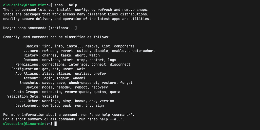 How To Install and Use Snap in Linux Mint 22 03