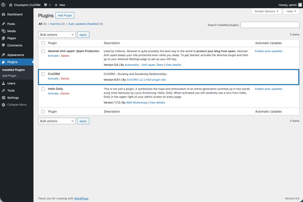 Install CiviCRM Relationship Management System on Debian Ubuntu 09