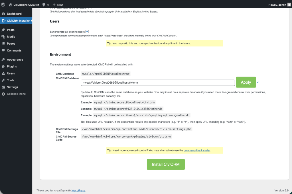 Install CiviCRM Relationship Management System on Debian Ubuntu 13