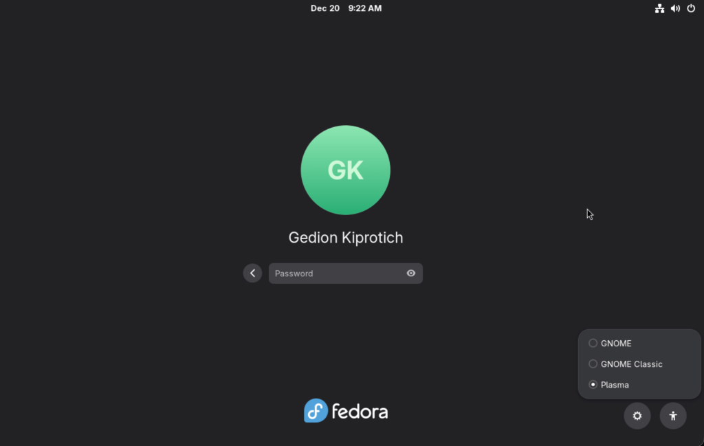 Install KDE Plasma Desktop on Fedora 01