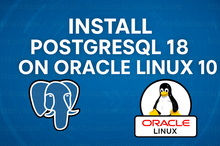 Install PostgreSQL 18 on Oracle Linux 10 featured