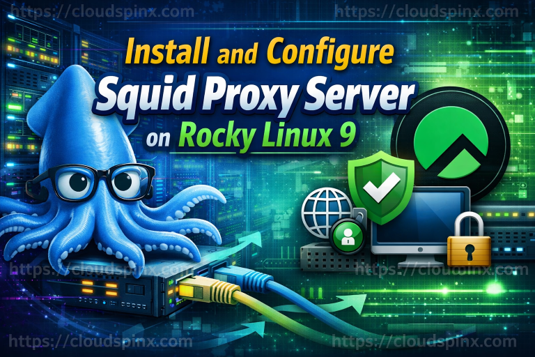 Install and Configure Squid Proxy Server on Rocky Linux featured