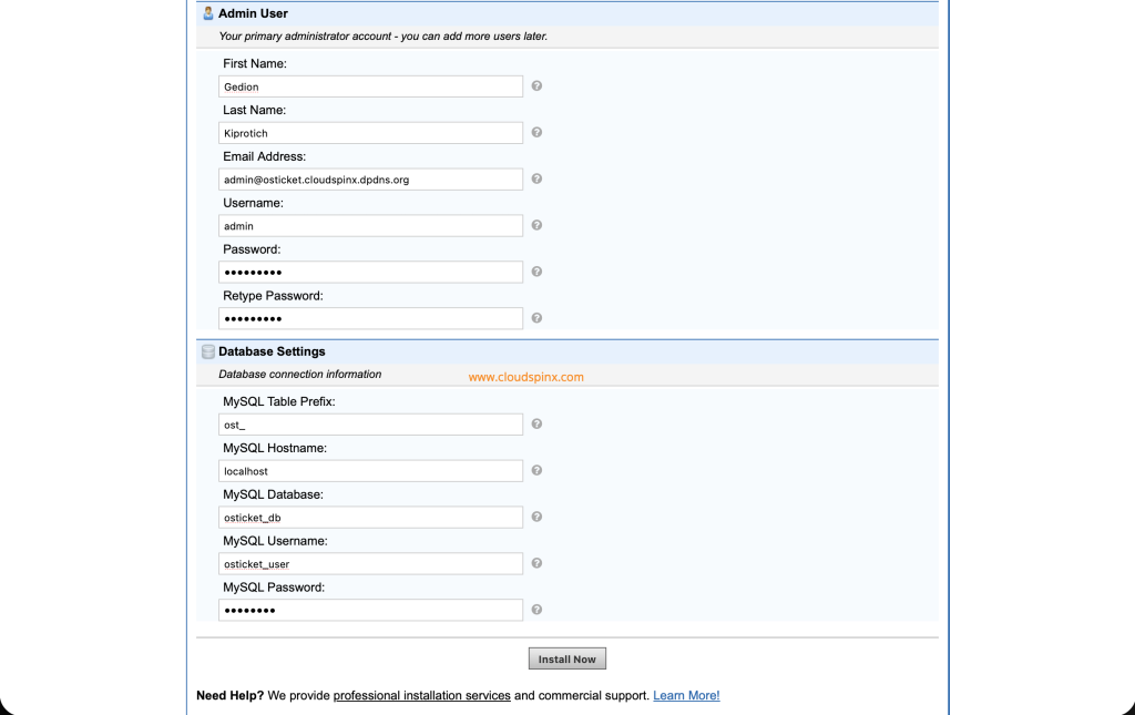 Install osTicket on Rocky Linux AlmaLinux 03
