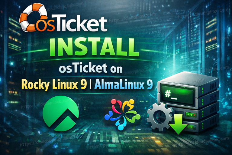 Install osTicket on Rocky Linux AlmaLinux featured