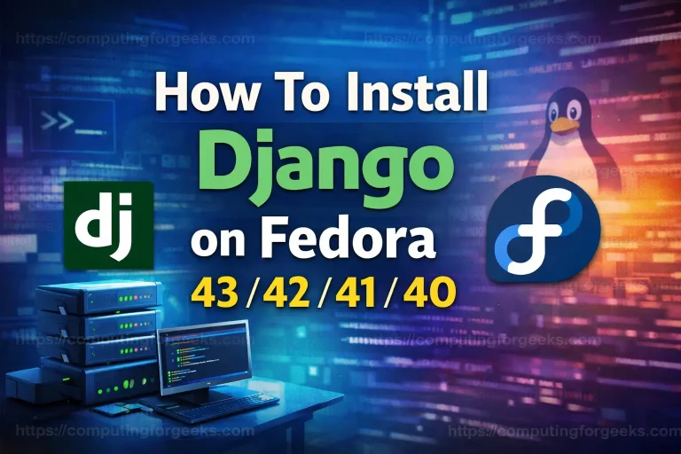 How To Install Django on Fedora featured