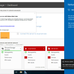 Windows Server 2022 Server Manager dashboard after installation on Proxmox VE