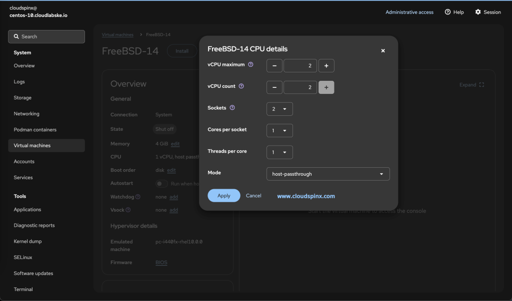 How To Install FreeBSD 14 on KVM Proxmox VE 10 1024x603 1