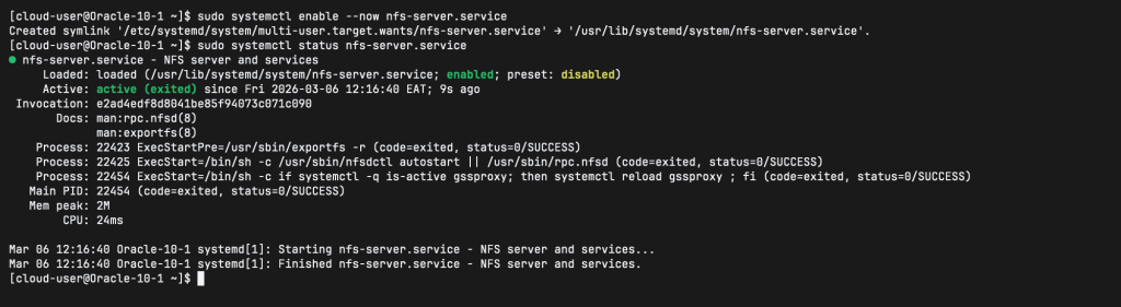 Install and Configure NFS Server on Oracle Linux 01