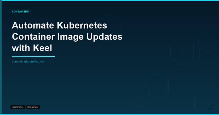 automate kubernetes container image updates with keel 1