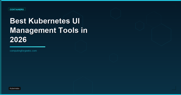 best kubernetes ui management tools in 2026