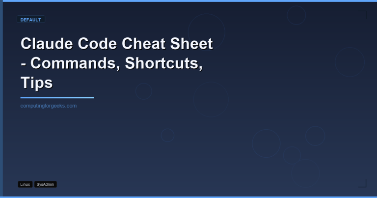 claude code cheat sheet commands shortcuts tips