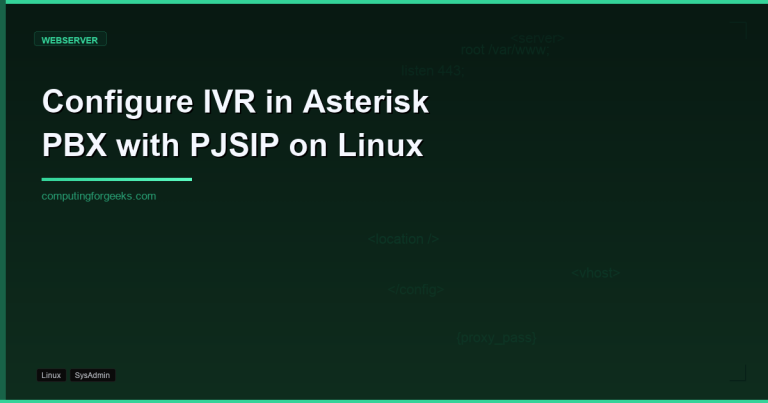 configure ivr in asterisk pbx with pjsip on linux