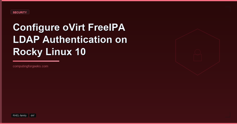 configure ovirt freeipa ldap authentication on rocky linux 1 1