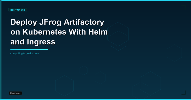 deploy jfrog artifactory on kubernetes with helm and ingress 1