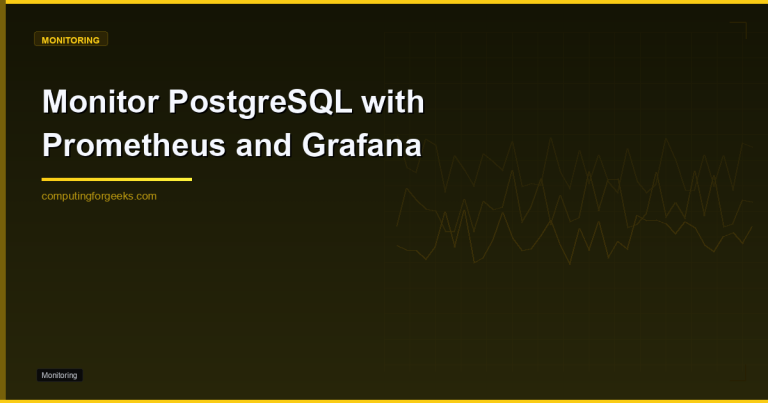 Monitor PostgreSQL with Prometheus and Grafana