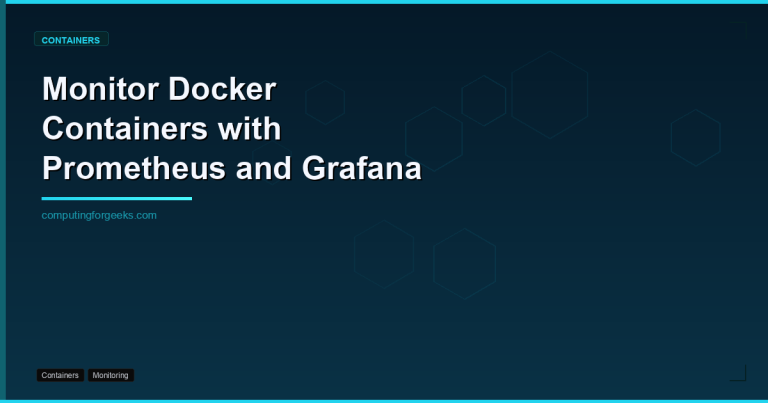 Monitor Docker Containers with Prometheus and Grafana