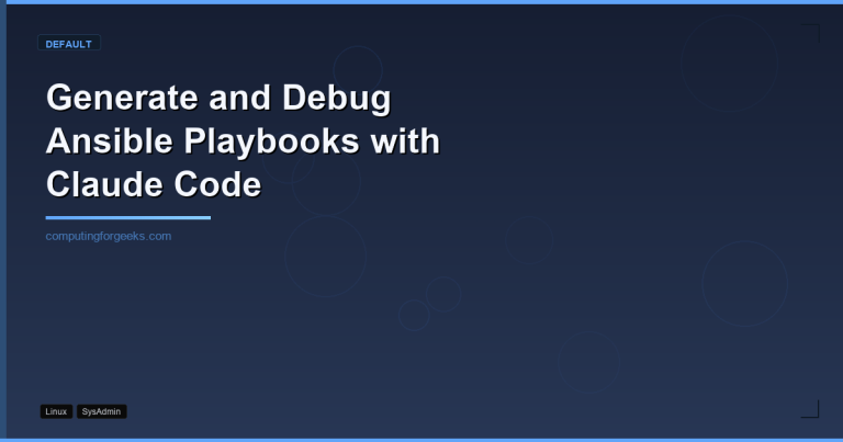 Claude Code generating Ansible playbooks with real PLAY RECAP output from Debian servers