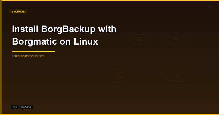 BorgBackup with Borgmatic automated backup setup on Linux