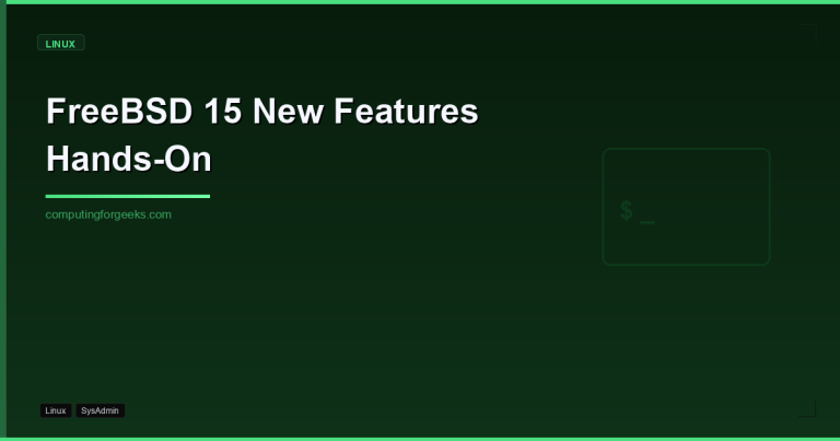 FreeBSD 15.0 new features including pkgbase, post-quantum crypto, and ZFS 2.4