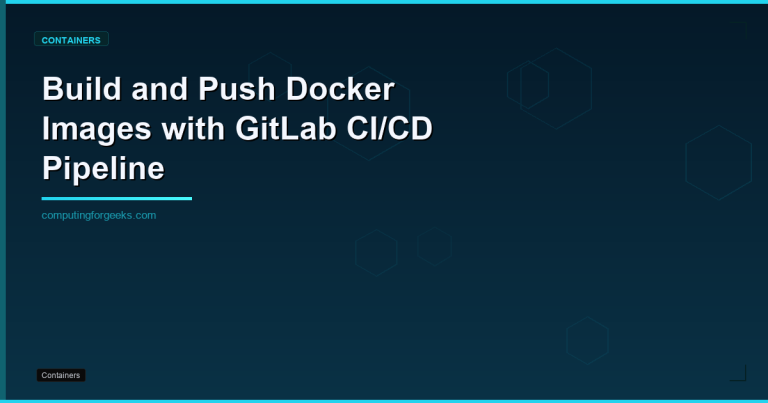 GitLab CI/CD pipeline building and pushing Docker images to Container Registry