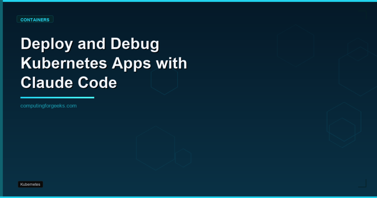 Claude Code deploying and debugging Kubernetes applications with real pod output and Helm rollback