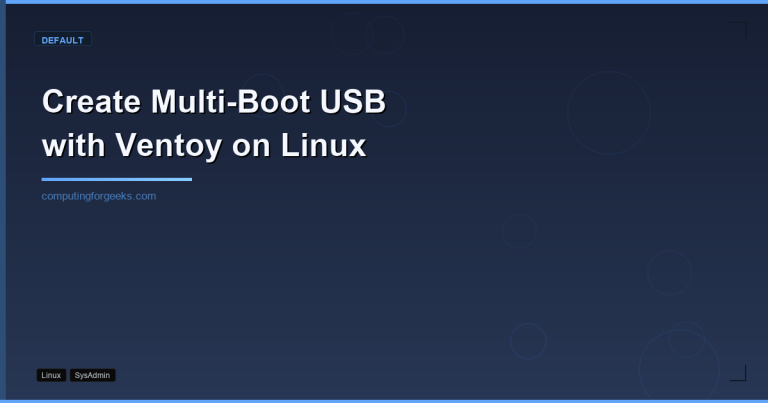 Ventoy multi-boot USB creation guide for Linux