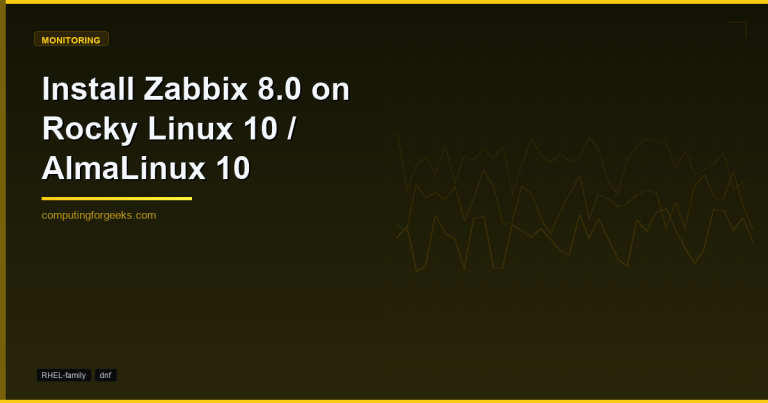 Install Zabbix 8.0 on Rocky Linux 10 AlmaLinux 10