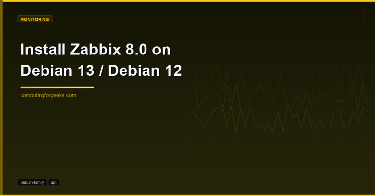 Install Zabbix 8.0 on Debian 13 Debian 12 with PostgreSQL and Nginx