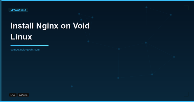 Install Nginx on Void Linux