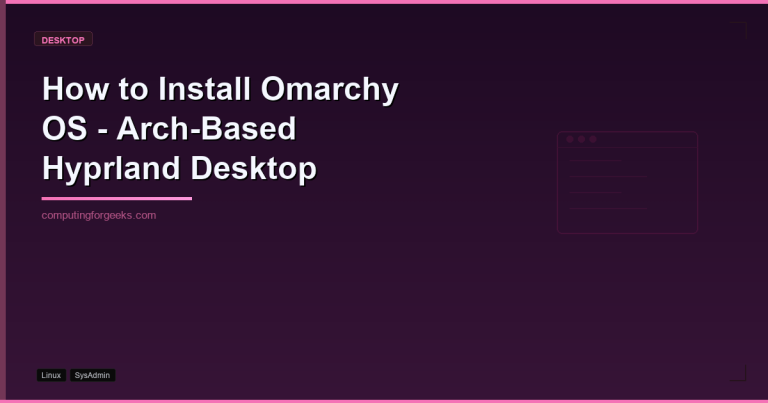 how to install omarchy os arch based hyprland desktop